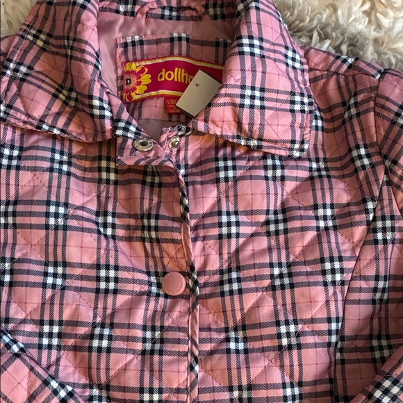 Dollhouse Pink Plaid Kids Jacket - Picture 2 of 8